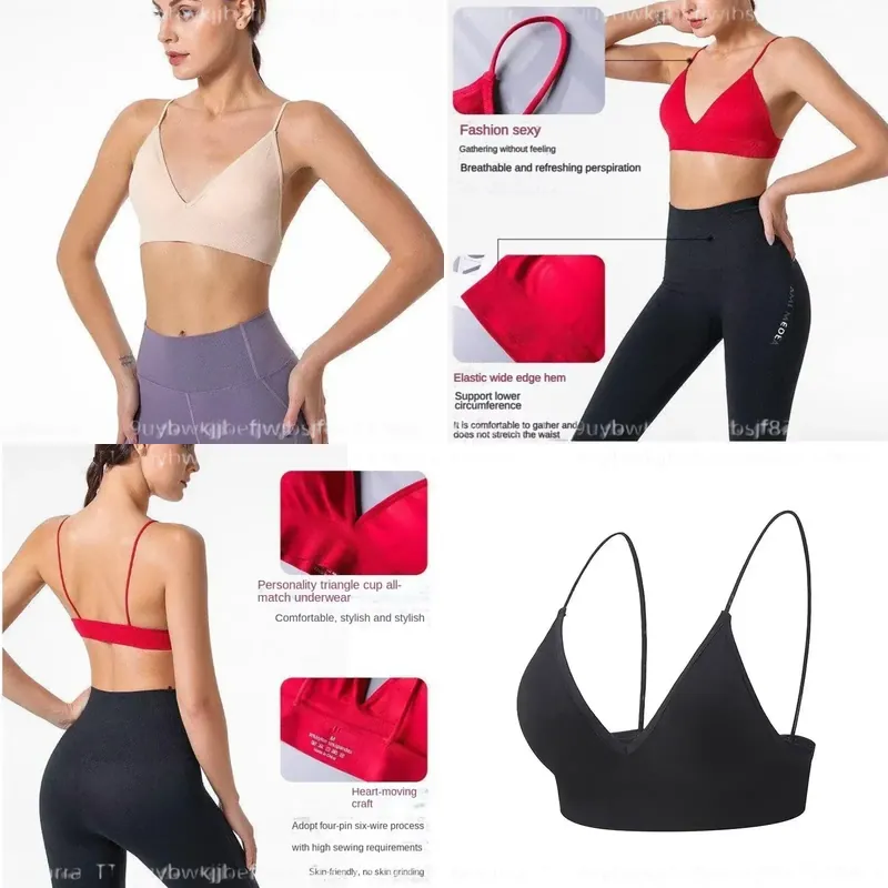 Fitness Yoga Youth - Camisola con sujetador triangular sin costuras