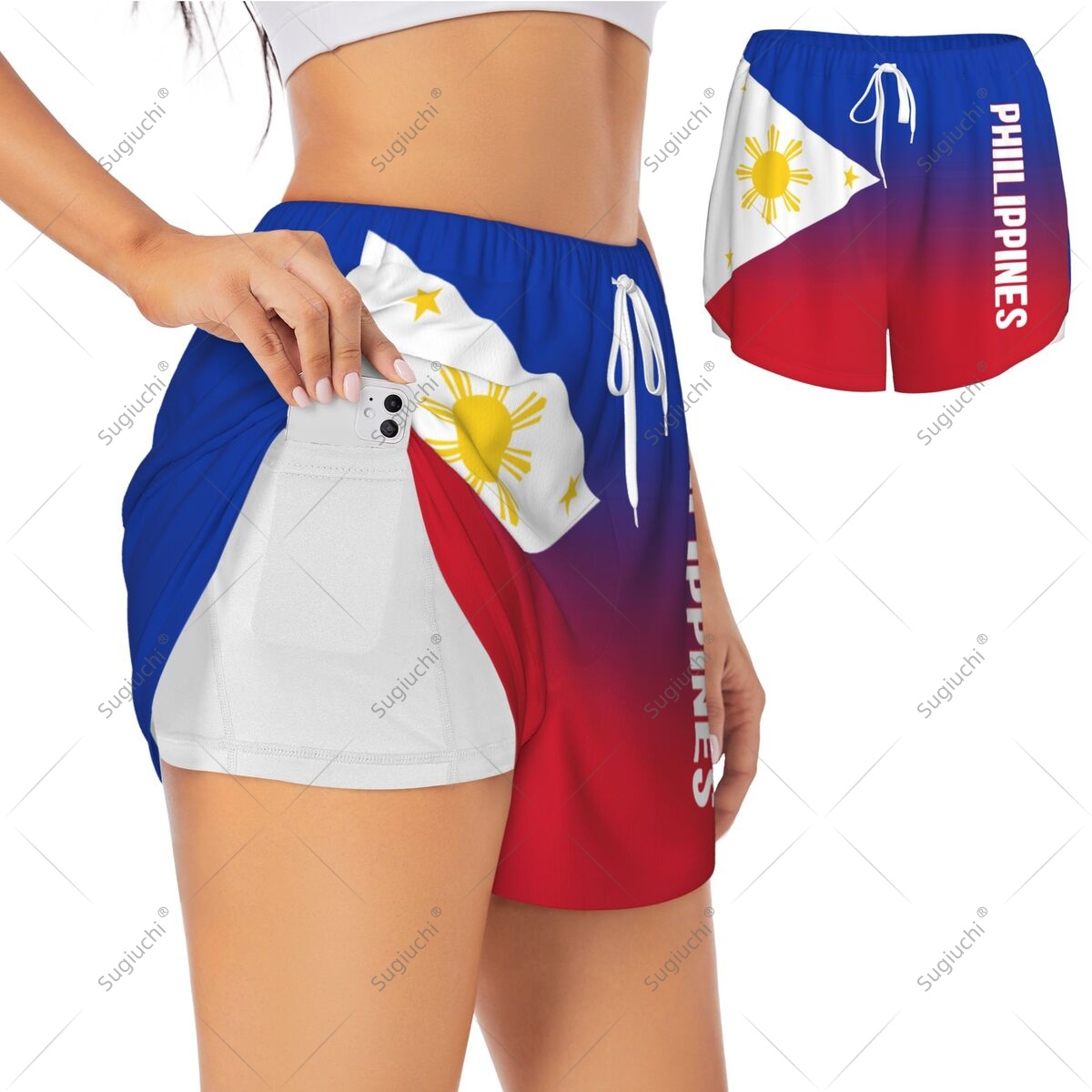 Yoga Fitness Girl - Shorts Deportivos para Mujer con la