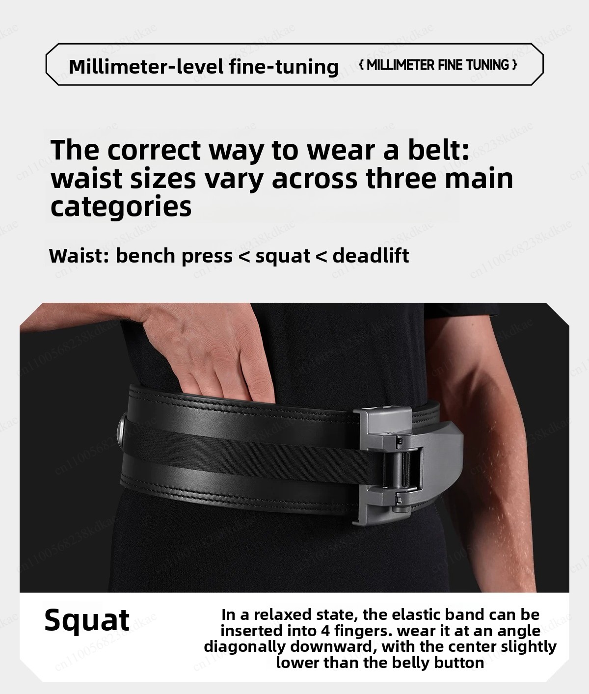 Weight Lifting Belt - Cinturón de levantamiento de pesas de