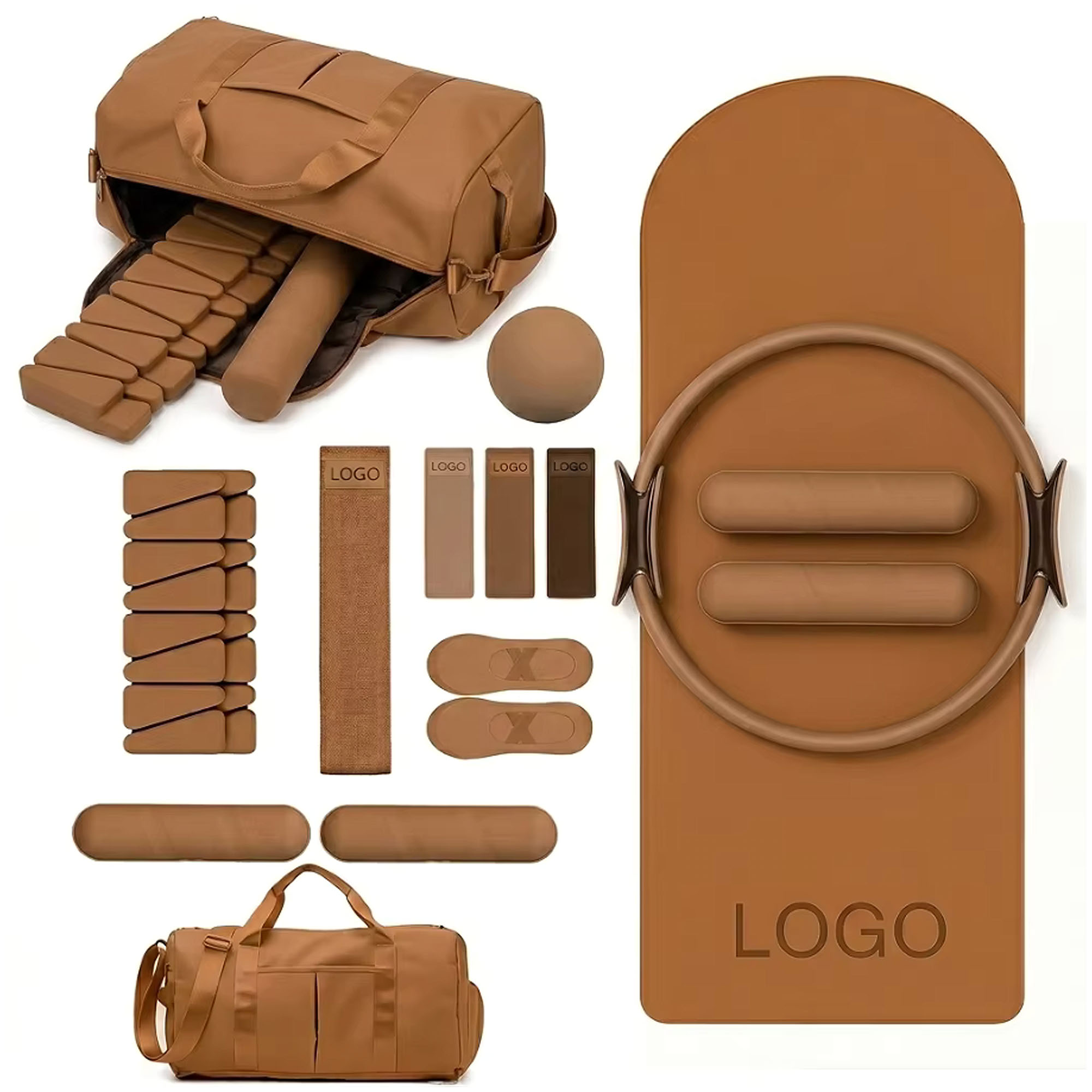 Yoga Fitness Band - Kit de Pilates con Logotipo Personalizado: