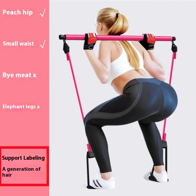 Yoga Fitness Bar - Barra de Pilates Ajustable para Ejercicios