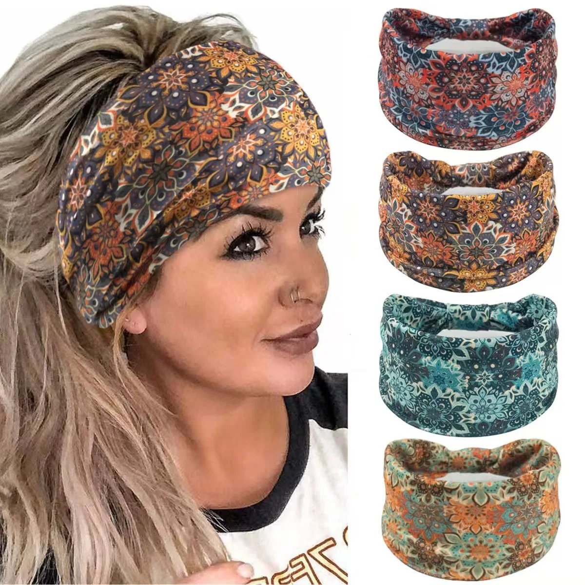 Yoga Fitness Band - 🌸 Diadema de flores con mandala