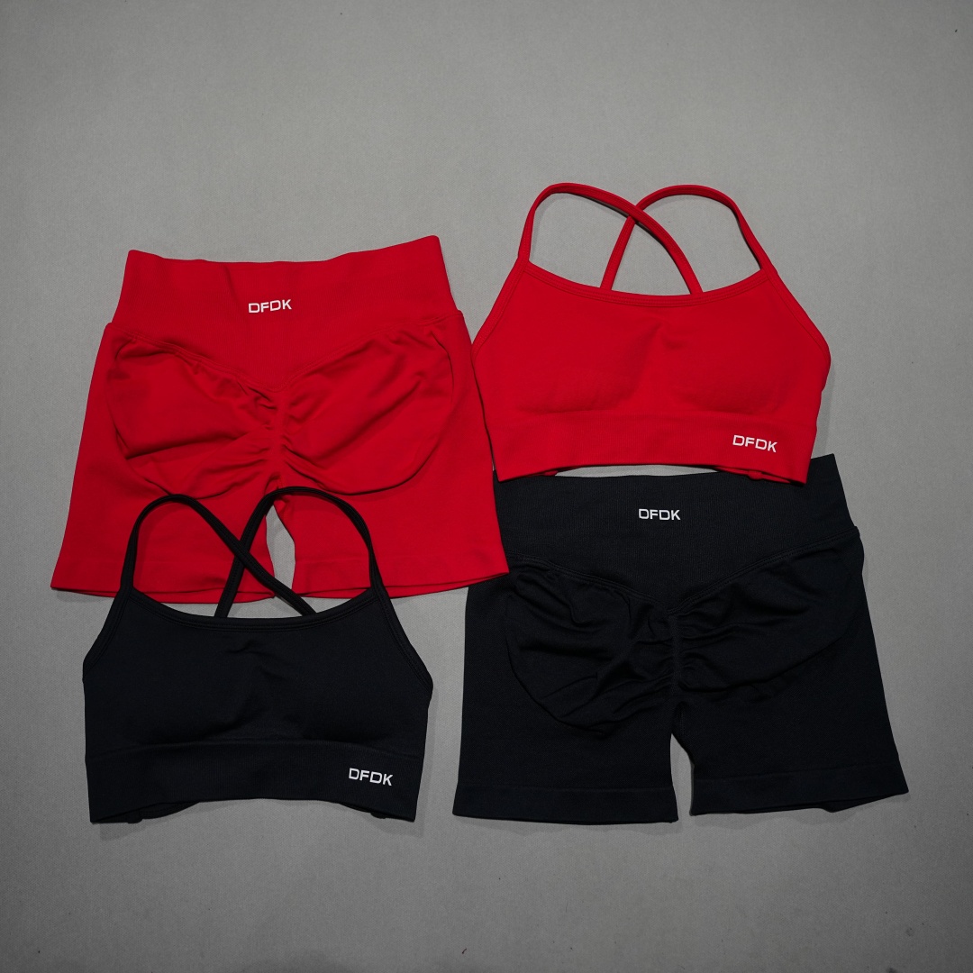 Yoga Fitness Kleidung - DFDK Conjunto de leggings cortos de
