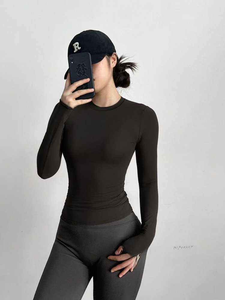 Yoga Fitness Girl - Camiseta Deportiva de Yoga de Manga