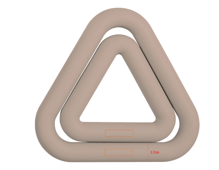 Anillo de hierro triangular pa - Yoga Fitness Training reseña y precio