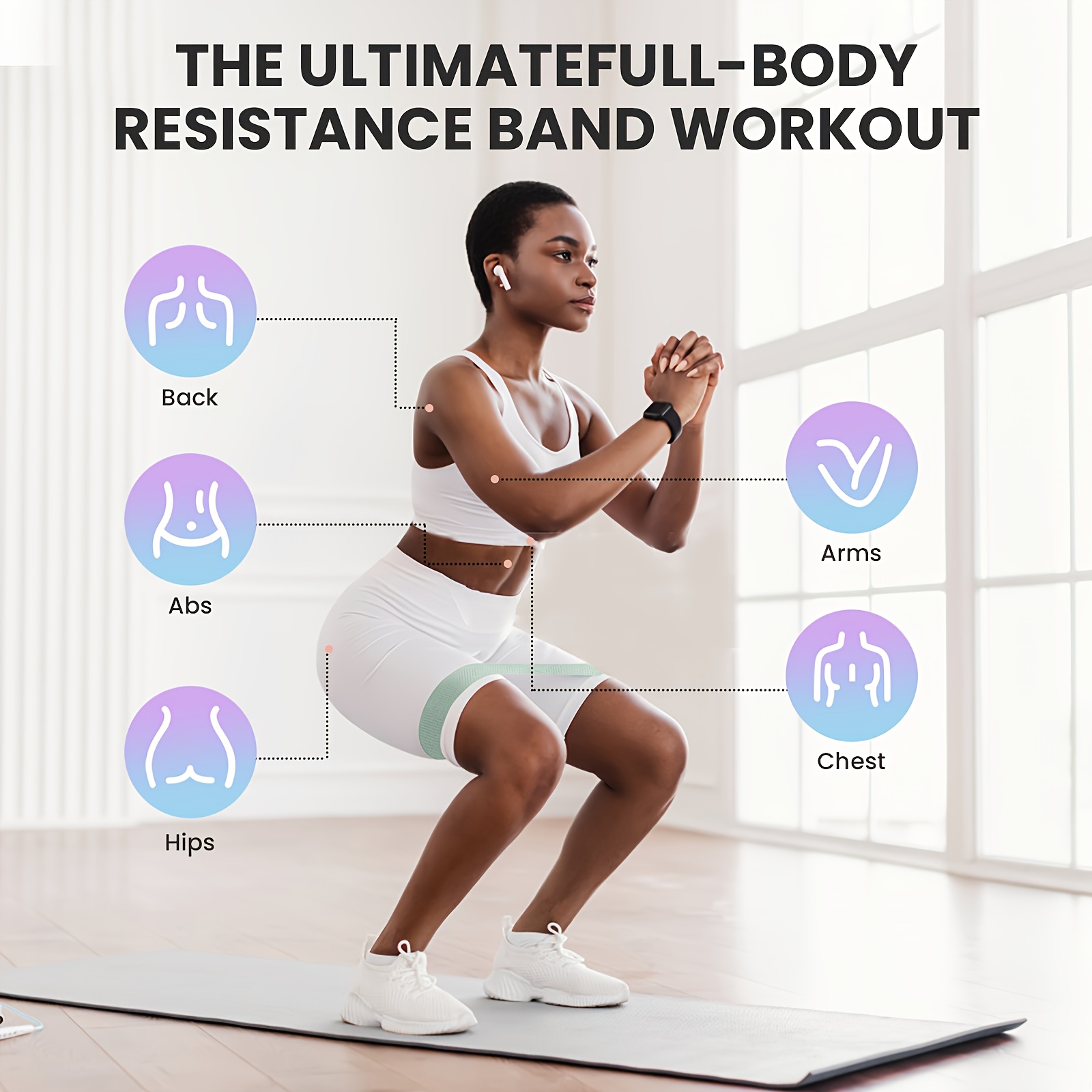 1 unidad/4 unidades de bandas  - Yoga And Fitness Studio reseña y precio