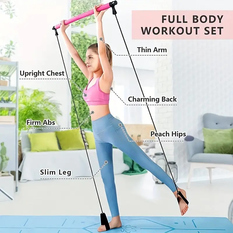 Barra de Pilates Multifunciona - Yoga Fitness Bar reseña y precio
