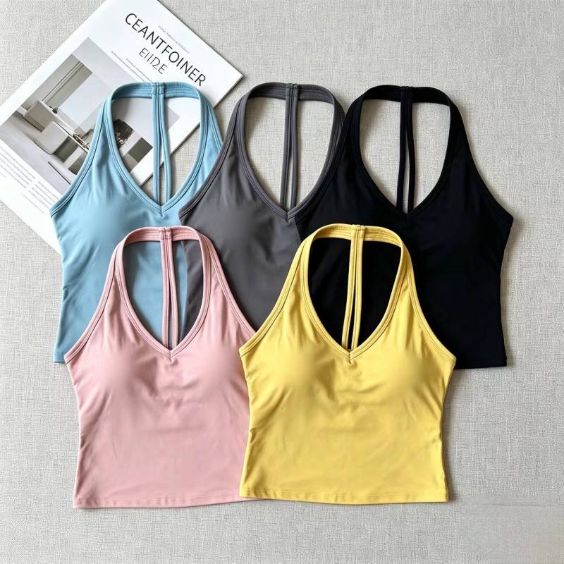 Camiseta sin mangas con cuello - Yoga And Fitness Studio reseña y precio