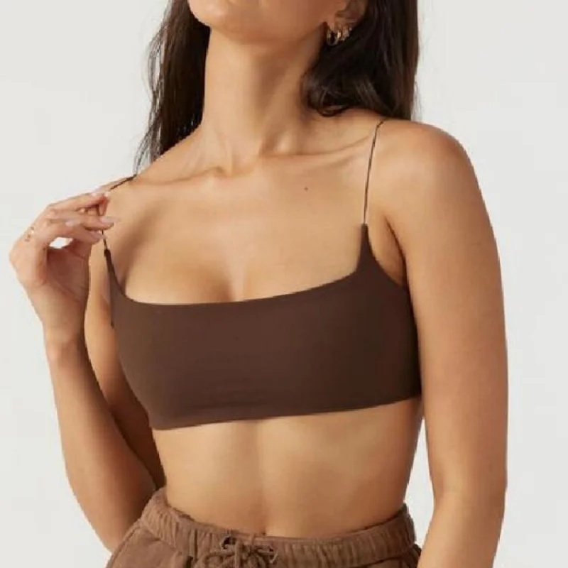 Sujetador deportivo marrón FUB - Yoga Fitness Girl reseña y precio