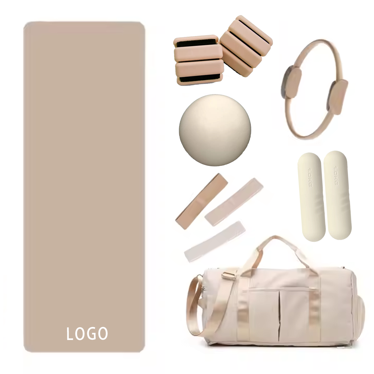 Kit de Pilates con Logotipo Pe - Yoga Fitness Band reseña y precio