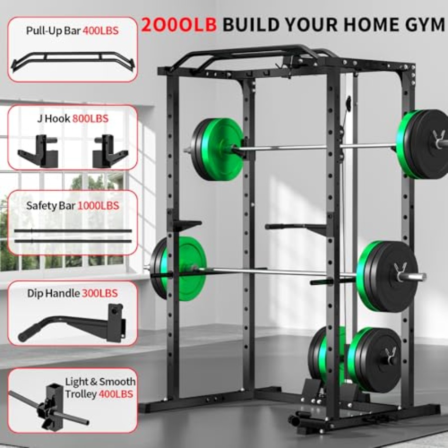 Rack de potencia para gimnasio - Lat Pulldown Bar reseña y precio
