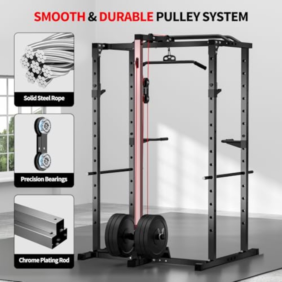 Rack de potencia para gimnasio - Lat Pulldown Bar reseña y precio