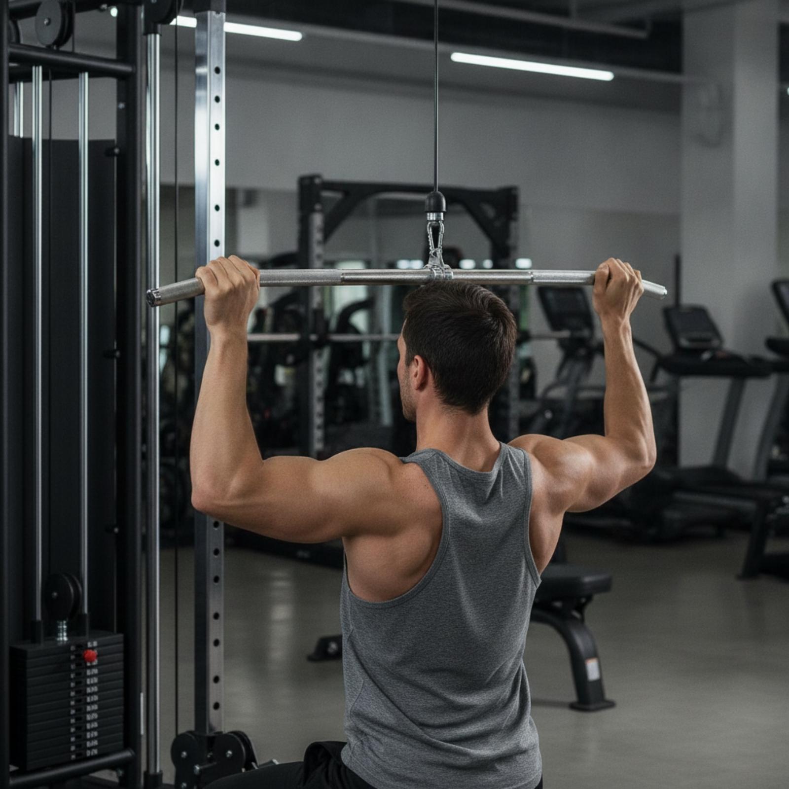 Barra de Polea para Ejercicios - Lat Pulldown Bar reseña y precio