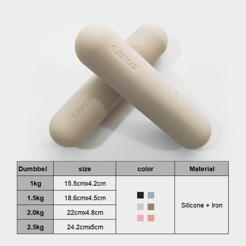 Mancuernas Rectas de Silicona  - Yoga And Fitness Studio reseña y precio